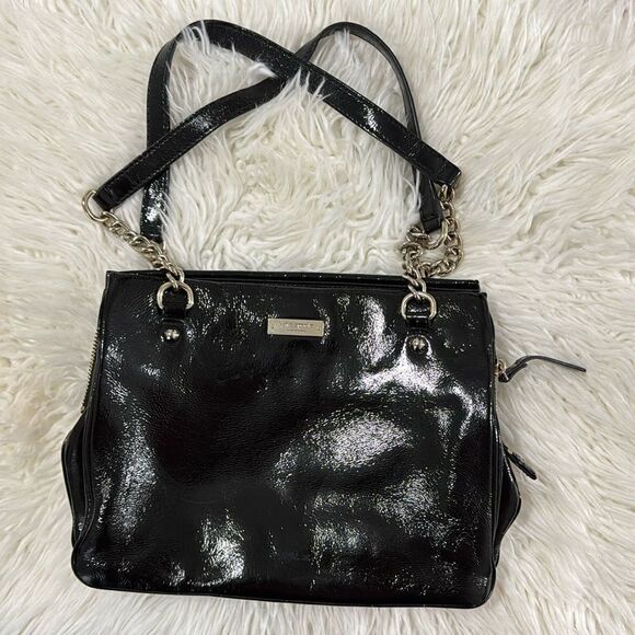 KATE SPADE SHOULDER BAG PATENT LEATHER - Picture 1 of 10